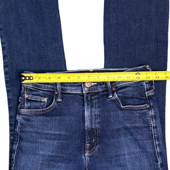 MOTHER The Insider Ankle Mid Rise Straight Leg Denim Jeans in Mind Games Size 27 - Picture 9 of 14